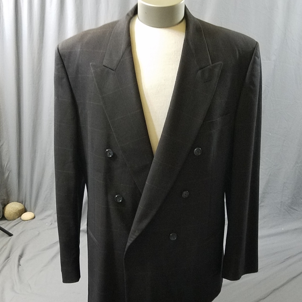 Givenchy Monsieur Vintage suit jacket wool double breasted black blazer